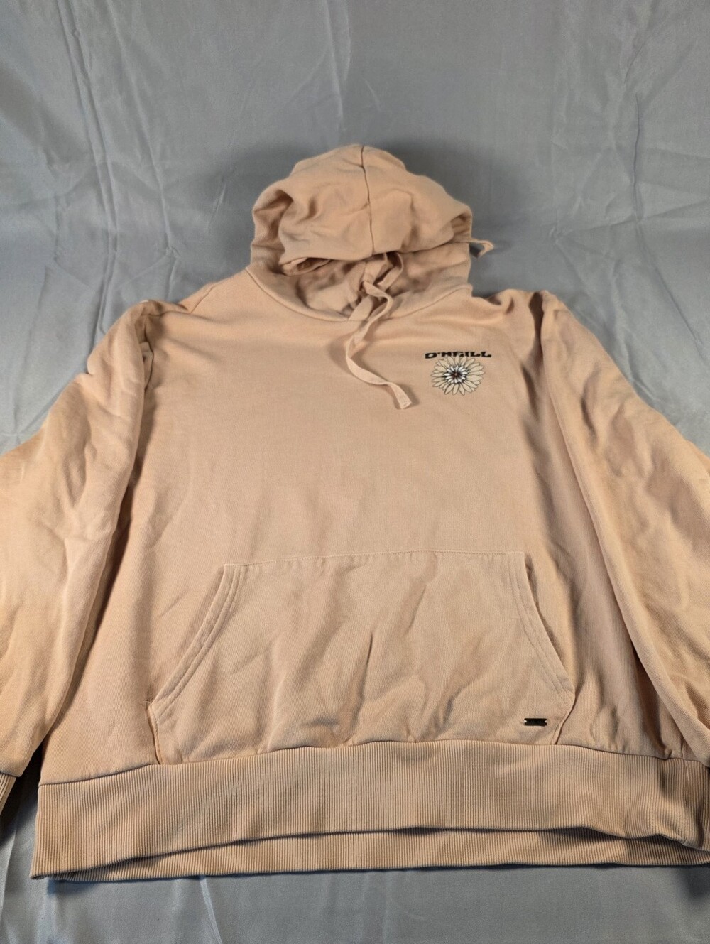 O'Neill Peach Pullover Hoodie with Sunflower Graphic